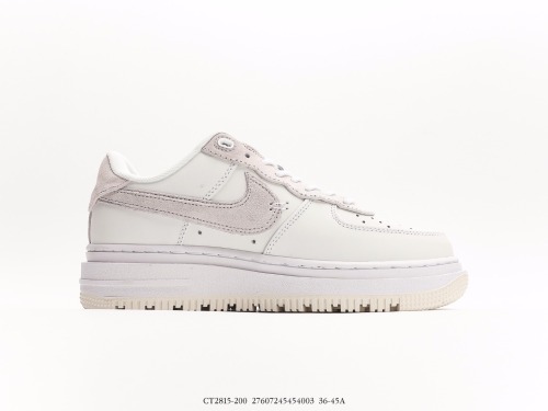 Nike Air Force 1 Low Luxeblackgum improves non -slip thick bottom Low -end leisure sneakers Style:CT2815-200