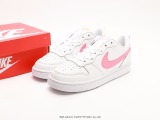 Nike Court Borough Low Low -end -to -air -breathable sneakers  white powder  Style:BQ5448-124