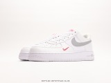 Nike Air Force 1’07 Low Gswhitegreyred mini swoosh classic Low -end leisure sneakers  splicing white gray red double hook  Style:FD9772-100
