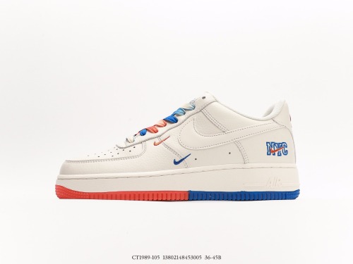 Nike Air Force 1 Low Stitching Double Hook Low -top leisure sneakers Style:CT1989-105