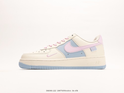 Nike Air Force 1 Low light blue light powder hook Low -top leisure sneakers Style:DB3301-222
