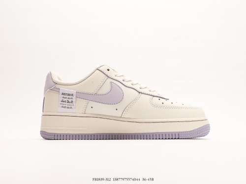 Nike Air Force 1 '07 Low  Olive Green  small hook Low -top casual board shoes  smoked grass purple  Style:FB1839-312