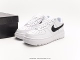 Nike Air Force 1 Low Luxeblackgum improves non -slip thick bottom Low -end leisure sneakers Style:DB4109-003