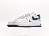 Nike Air Force 1 '07 Low  LV Co-branded Dark Night Elves-Blue Cowboy  Low Sports Shoes casual shoes Style:DR9868-600