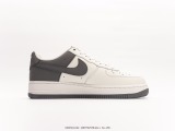 Nike Air Force 1’07 Lowbeige Whitedark Grey Classic Low Gangs Leisure Sneakers  Leather Stitching Rice White Grandma Gray  Style:DB3301-022