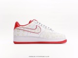 Louis Vuitton X Nike Air Force 1 07 LV8 Whiteuniverstedersed Classic Various casual sports shoes  Leather White LV Old FLower  Style:DR9868-100