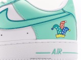 Nike Air Force 1 07 LV8GAME Overon Play Future Technology Gray Blue Classic Various Leisure Sneakers  Leather Gray Pink Blue Gradient Game Print  Style:CW2288-111