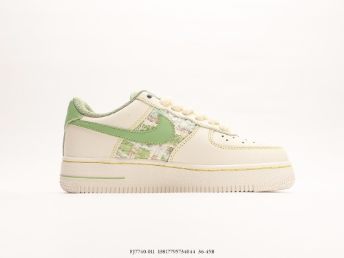 Nike Air Force 1’07 Low Just Do It small incense series Low -top casual board shoes incense green custom exclusive shoe box Style:FJ7740-011