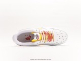 Nike Air Force 1 '07 Low White Red and YelLow Retails Coloring Low Casual Sneakers Style:NJ5696-789