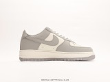 Supreme X Timberland X Nike Air Force 1′07 LowSUPREME Classic Low -Bannia Casual Sneakers  SUP Light Gray White Embroidery Hook  Style:BS9055-611