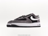 Nike Air Force 1′07 Low SuedegreyBlackwhite Classic Low -Gangs Leisure Sport Style:NT9966-336