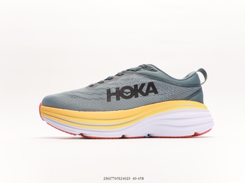HOKA W Bondi One One's new color scheme leaps horizontal lightweight cushioning shoes