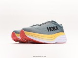 HOKA W Bondi One One's new color scheme leaps horizontal lightweight cushioning shoes