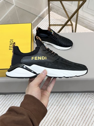 Fendi2023 men's high -top casual shoes