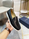Dior men's casual leather shoes one foot kick casual shoes