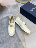 Dior men's casual leather shoes one foot kick casual shoes