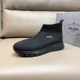 Prada high -quality men's thick bottom sports shoes