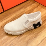 Hermes new series of breathable canvas sleeve sneakers