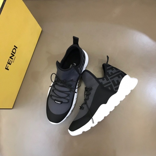 FENDI spring and summer new men's casual sports shoes Little Monster Series