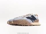 New Balance XC72 series low -end high -end retro daddy leisure sports jogging shoes  flipped stitching macaron gray blue  Style:UXC72WB