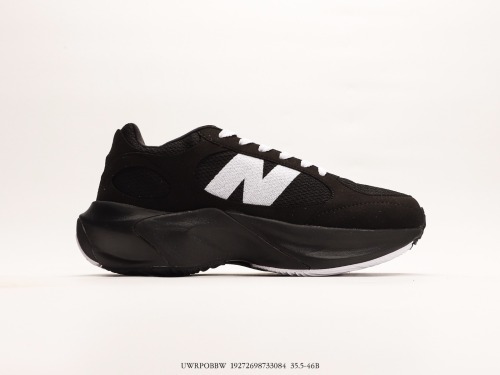 New Balance Warped Runnerblackwhite Dynamic Running Series Low Gang Gang Gang Big Besides Daddy Leisure Sports thick sole running shoes Style:UWRPOBBW