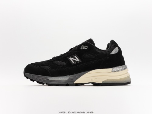 New Balance Made in USA M992 Series Classic Classic Retro Leisure Sports Specific Daddy Running Shoes Style:M992BL