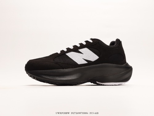 New Balance Warped Runnerblackwhite Dynamic Running Series Low Gang Gang Gang Big Besides Daddy Leisure Sports thick sole running shoes Style:UWRPOBBW