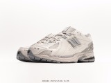 New Balance M1906R series Victor Daddy's style leisure sports jogging shoes  leather rice white gray  Style:M1906RD