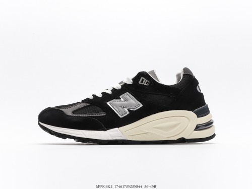 New Balance 990V2 High -end American -Products Series Classic Retro Leisure Sports Sweet Shoes Style:M990BK2