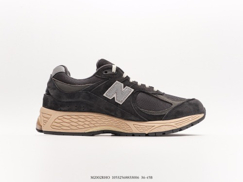 New Balance Refined Future Gray Carbon Color 2002 Series Retro Leisure Running Shoes