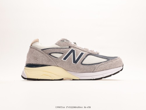 New Balance in USA M990V4GREY Day Series Classic Classic Retro Leisure Sports Various Daddy Running Shoes  Yuanzu Gray Navy Blue Oxidation  Style:U990TA4