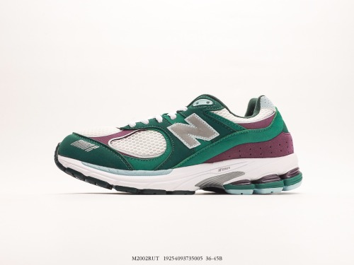 New Balance M2002 series retro running shoes white green purple Style:M2002RUT