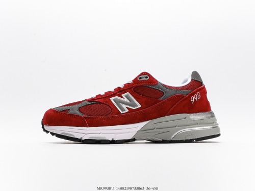 New Balance Made in USA M993 Series Classic Classic Retro Leisure Sports Various Daddy Running Shoes Style:MR993BU