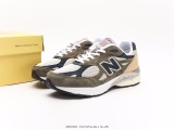 New Balance M990 series retro classic jogging shoes men and women leisure sports versatile dad running shoes Style:M990TO3