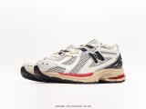 New Balance W1906rr series Victor Father -style leisure sports jogging shoes  Net cloth white black rice yellow and red bottom  Style:W1906RR