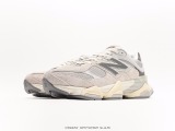 New Balance Concepts x NB9060GReysliverRed Wine series retro versatile dad's leisure sports running shoes  light gray and red wine  Style:U9060LNY