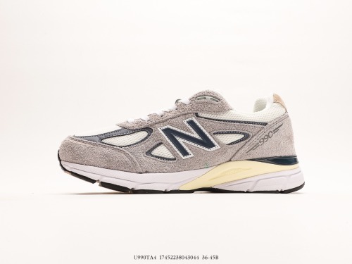 New Balance in USA M990V4GREY Day Series Classic Classic Retro Leisure Sports Various Daddy Running Shoes  Yuanzu Gray Navy Blue Oxidation  Style:U990TA4