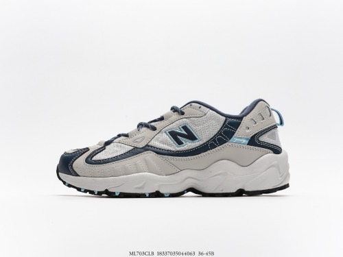 New Balance ML703 series retro daddy, leisure sports mountain system off -road running shoes retro shoes Style:WL703CLB
