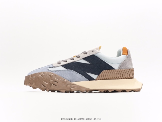 New Balance XC72 series low -end high -end retro daddy leisure sports jogging shoes  flipped stitching macaron gray blue  Style:UXC72WB