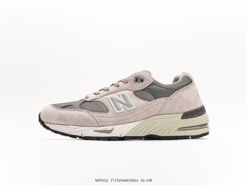 New Balance Made in USA M991 Series Classic Classic Retro Leisure Sports Extraordinary Daddy Running Shoes  Yuanzu Gray Silver White  Style:M991GL