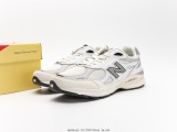New Balance 990V3 White Third -generation President's Retro Sweet Shoes Correct 3M reflective details Style:M990AL3