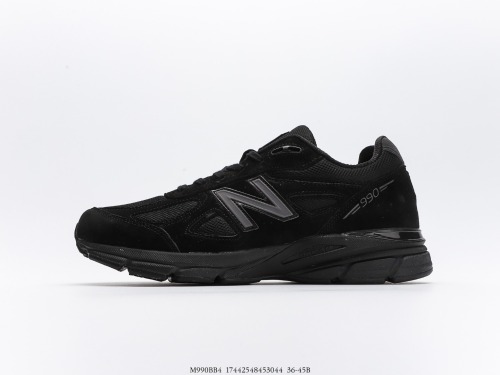 New Balance in USA M990V4 generation series US -produced descent retro sports running shoes Style:M990BB4