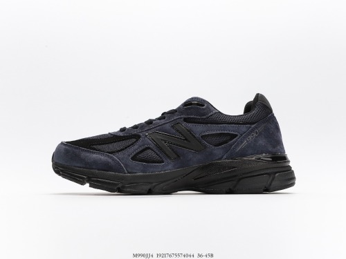 Justin Saunders, the Canadian brand JJJJJOUND X New Balance in USA M990V4 series of American -produced blood classic retro leisure sports versatile dad running shoes  joint navy blue  Style:M990JJ4