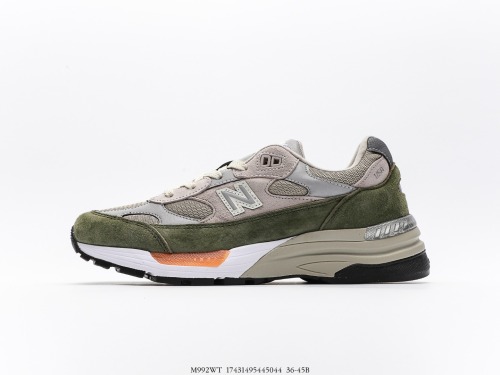 BKAPS X New BalanceNew Balance Made in USA M992 series of American -produced blood classic retro leisure sports versatile daddy running shoes Style:M992WT