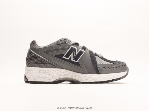 New Balance M1906r series low -gang retro daddy leisure sports jogging shoes  leather cement gray blue  Style:M1906RC
