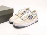 New Balance 55 series white yellow and green new balance leather noodles neutral casual running shoes Style:BB550PLA