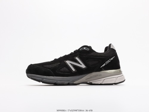 New Balance in USA M990V4 generation series US -produced descent retro sports running shoes Style:M990BK4