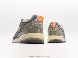 New Balance Invincible x N.hoolywood x NB M1906R series retro dad's leisure sports jogging shoes  three -party joint gray swan orange  Style:M1906RNI