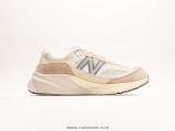 New Balance Made in USA M990V6 Sixth Generation Series Classic Classic Retro Vintage Daddy Casual Sports Running Shoes  Cream Yellow White Khaki  Style:M990SS6