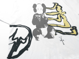 Travis Scott X KAWS X Fragment Design three -party co -branded Fujiwara Lightning Graffiti Short -sleeved T -shirt